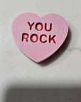 3d Printed Candy Conversation Heart Pins or Earrings Made in America
