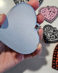 3d Printed Tooled Cowboy Cowgirl Heart  Keychain or Purse Charm