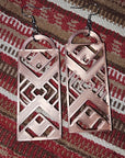 3D Print Southwest Aztec Western Earrings Made in America choice of colors