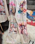 Baha Ranch Danilo Painted Cowgirl Satin Long Pajamas