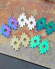 3D Print Southwestern Aztec Boho Earrings Choice of Colors Made in America