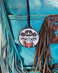 3d Western Cowgirl Cowboy Highland Cow Theme - Necklace, Purse Charm, Earrings, Keychain, Magnet