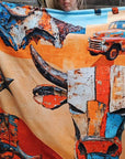 Western Ways Rustic Throw Blanket 60x80 Ultra-Soft Micro Fleece Made in America