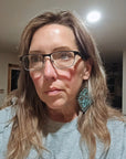 3D Print Western Tooled Floral Earrings Made in America Choice of Colors
