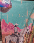 Desert Cowgirl Throw Blanket 60" x 80" Made in USA