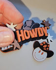Set of 4 3D Print Western Cowboy Yeehaw Howdy Hat Pins Made in America