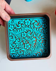 Baha Ranch 3d Print Western Longhorn Cowboy Cowgirl Accessory Tooled Tray