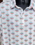 Serape Aztec Polo Style Shirt