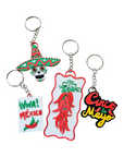 Choice of 3D print Keychains Mexico Cinco de Mayo Chili Sugar Skull Made in America