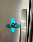 3D New Mexico Zia Magnet or Bookmark or Keychain or Earrings