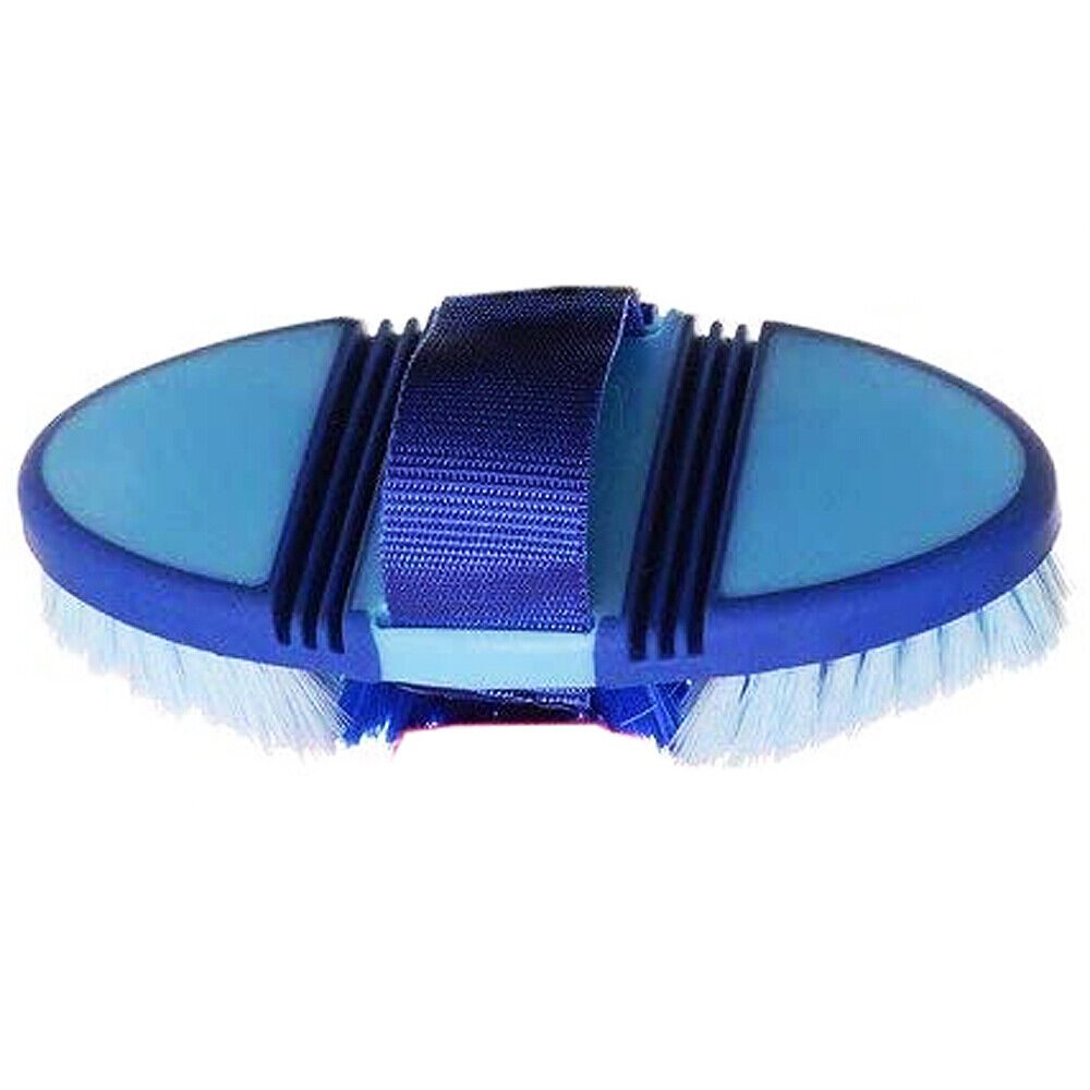 Royal Blue Tough1 Tack Horse Grooming Great Grips Flex Finishing Brush