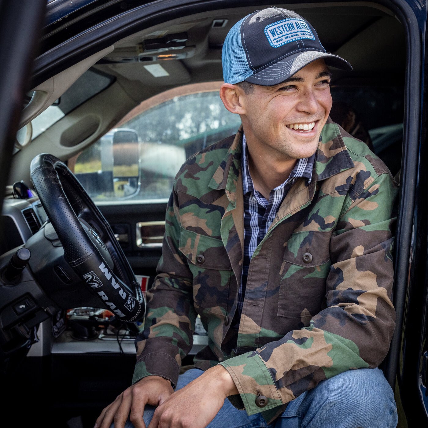 Camo Surplus Overshirt In Soft Cotton Garment Washed