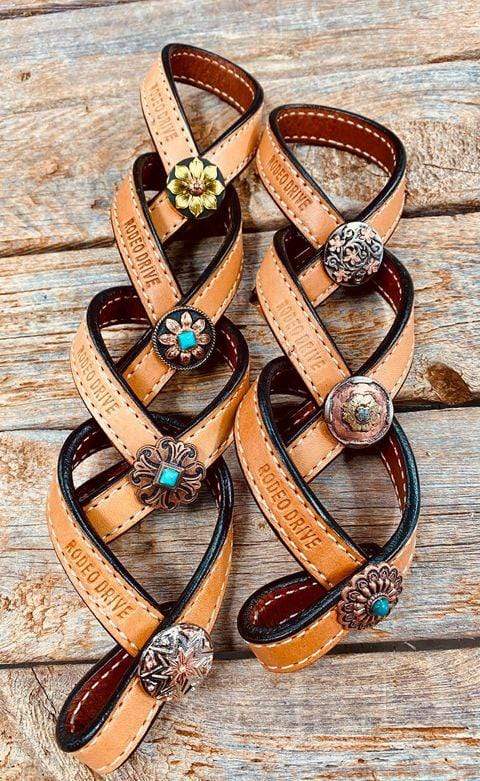 Western Light Oil Rustic Tie Down Keepers