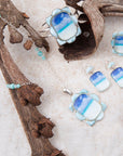 Scenic Beach Blue Larimar and Sterling Silver Ring