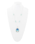 Scenic Beach Blue Larimar and Sterling Silver Pendant Necklace