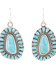 Sedona Blue Turquoise and Sterling Silver Earrings