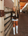 Sequin Mallard Duck Patch Sweatshirt