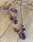 Shielded Purple Turquoise and Sterling Silver Ring