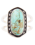 Shielded Blue Turquoise and Sterling Silver Ring