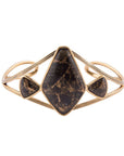 Shungite and Bronze Cuff