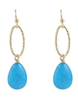 Sky Fall Blue Jasper Earring