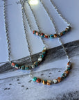 Spiny Oyster Turquoise Beaded Chain Necklace