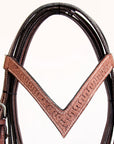 COMFYTACK Western Leather Horse Headstall Tack Tan