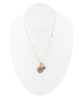 Taurus - Zodiac Green Malachite Golden Charm Necklace