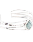 Terra Green Seraphinite and Sterling Silver Cuff Bracelet