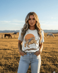 The Sunset Cowboy Rider Graphic Tee