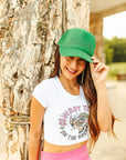 The Viral Boot Stitch Trucker Hat