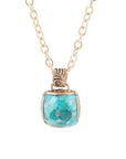 Three Turquoise Stone Necklace