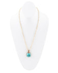 Three Turquoise Stone Necklace