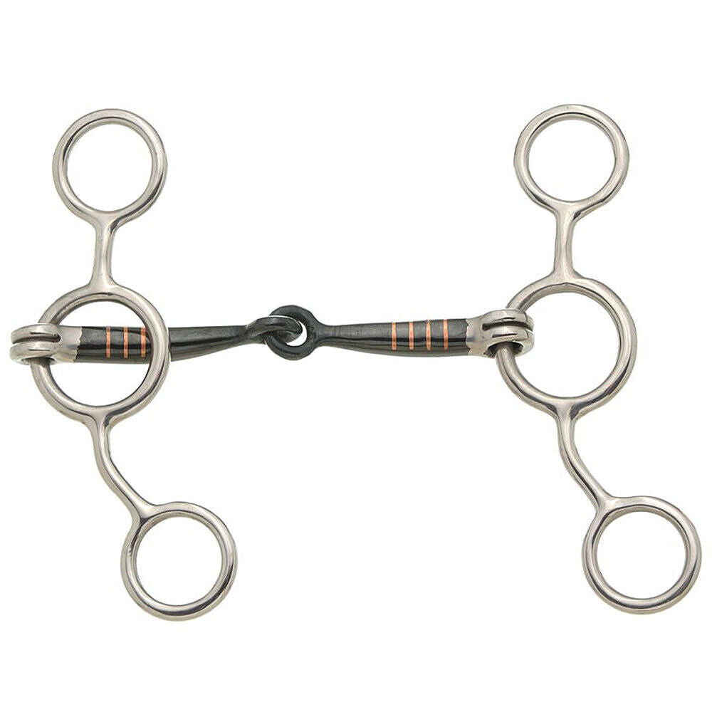 Tough 1 Kelly Silver Star Sweet Iron Jr. Cow H. Snaffle Bit – Hilason