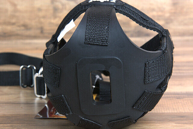 Tough 1 Poly Nylon Black Pony Horse Grazing Muzzle W/ Throat Snap &amp; Ring
