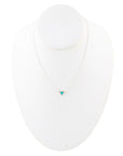 Trident Turquoise and Sterling Silver Necklace