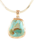Turquoise Baron Snake Chain Pendant Necklace