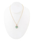 Turquoise Heart Pendant and Bronze Necklace