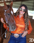 WATERMELON SPARKLE PERFORMANCE RODEO SHIRT