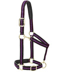 Weaver Purple Padded Adjustable Chin And Throat Snap Halter Average Horse