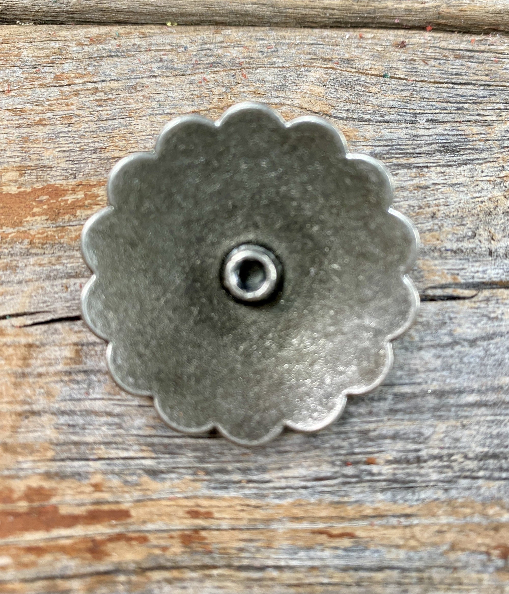 Antique Silver Turquoise Concho 1.5" W203L