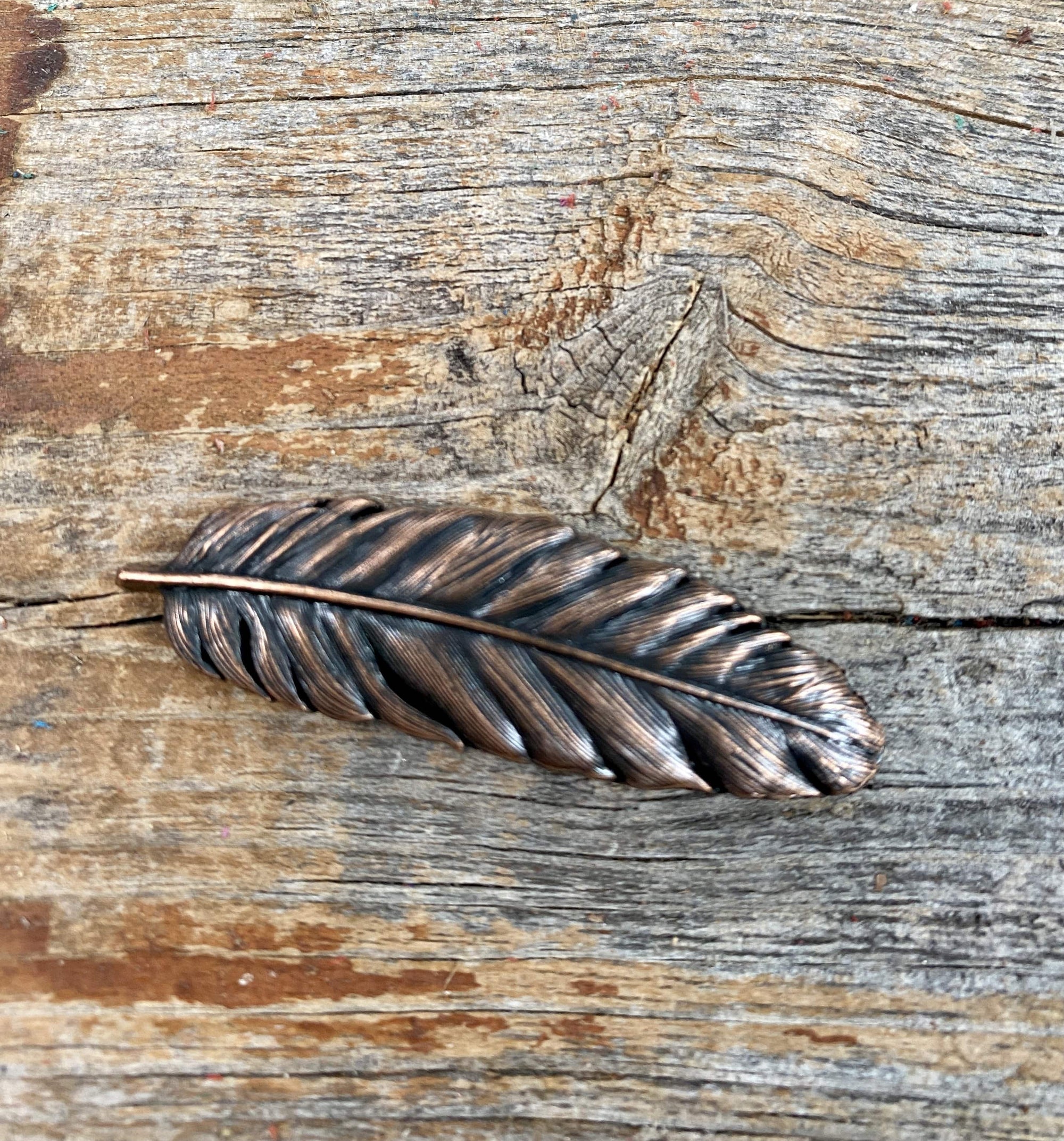 Copper Feather Concho 2" W169S