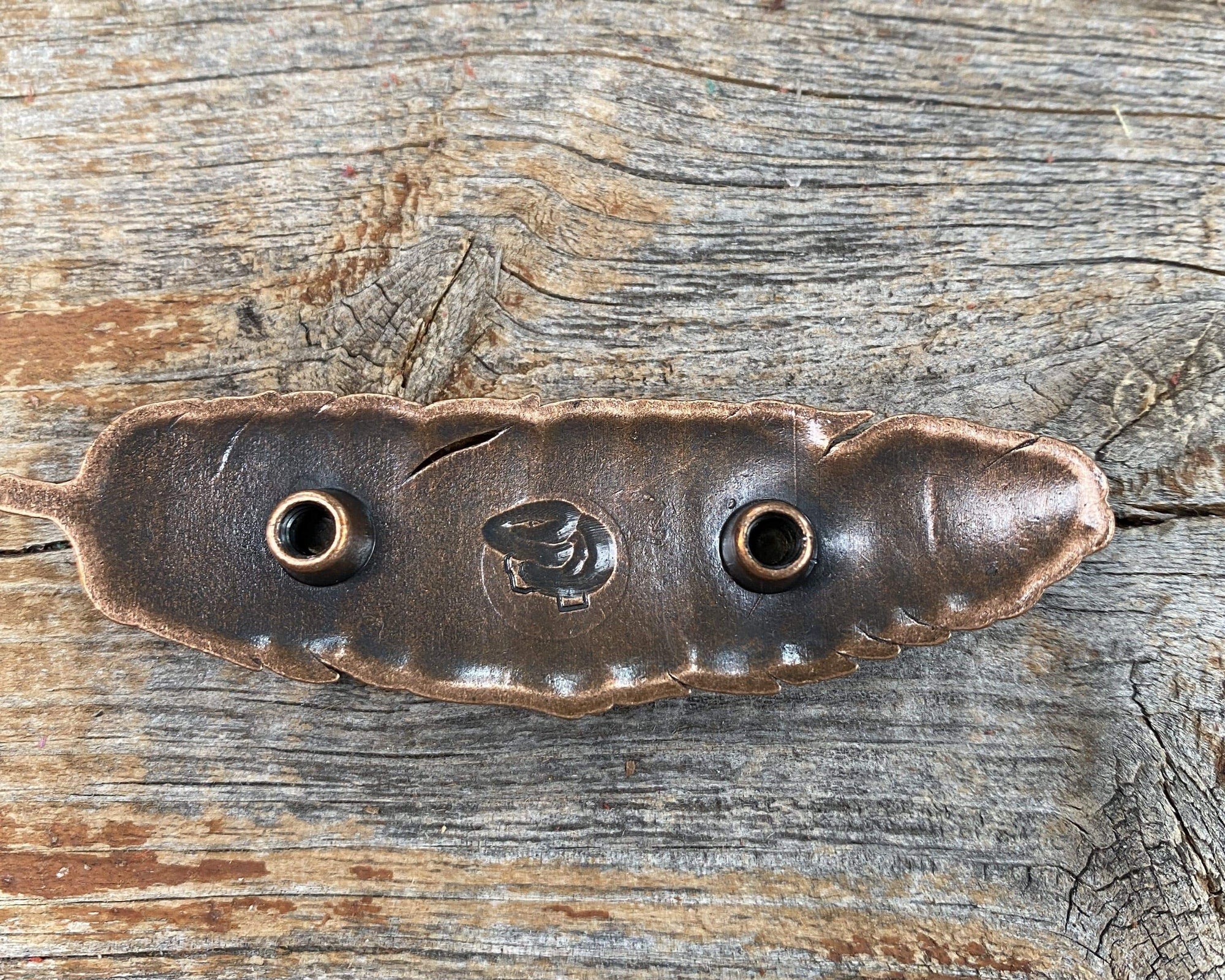 Copper Feather Concho 3" W169L