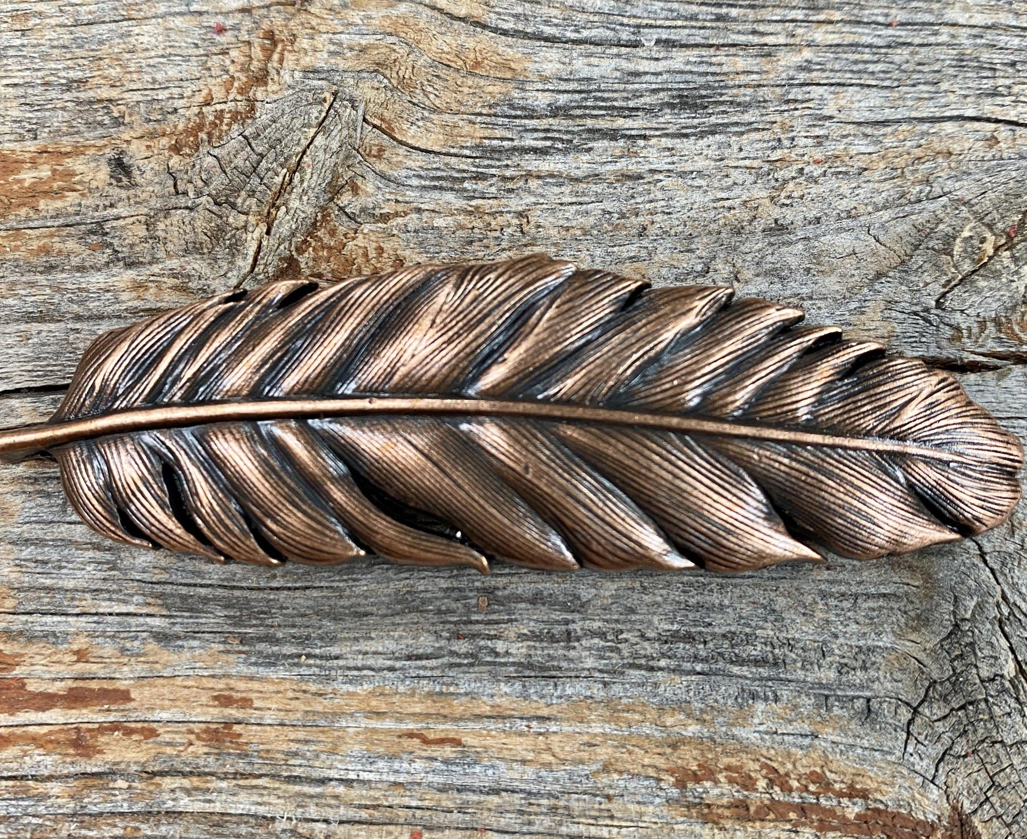 Copper Feather Concho 3" W169L