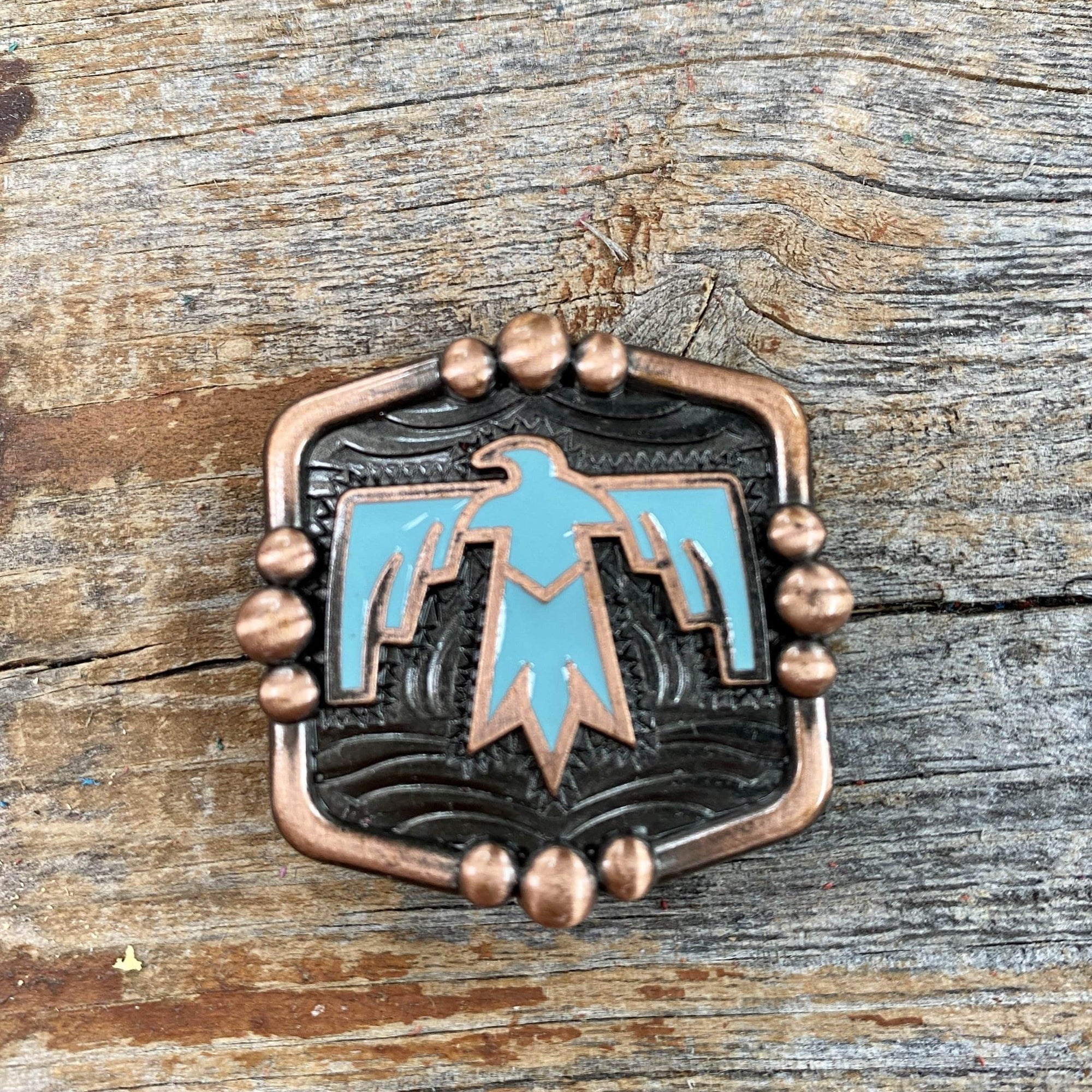 Copper Thunderbird Concho 1” W116S