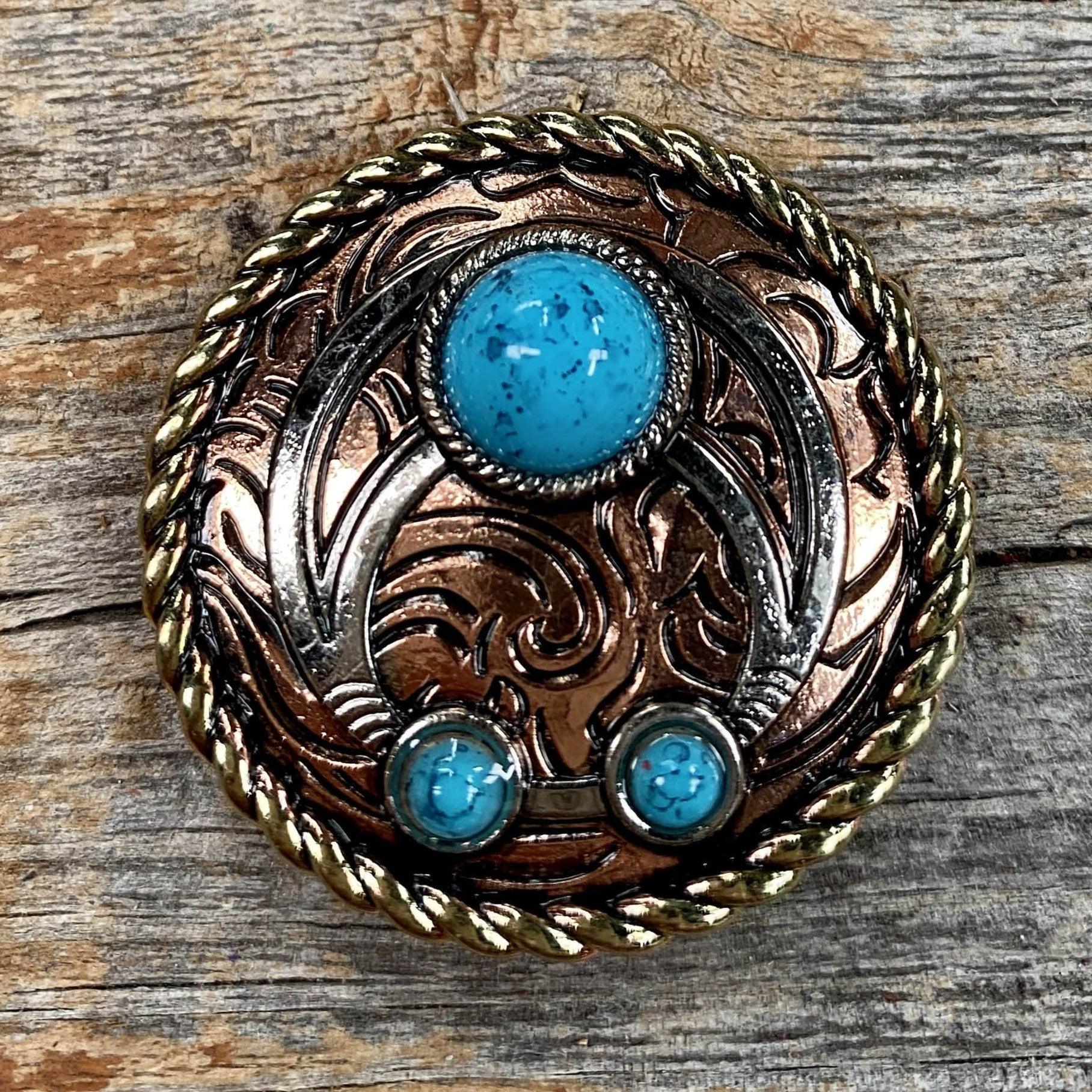 Copper Turquoise Blossom W206L