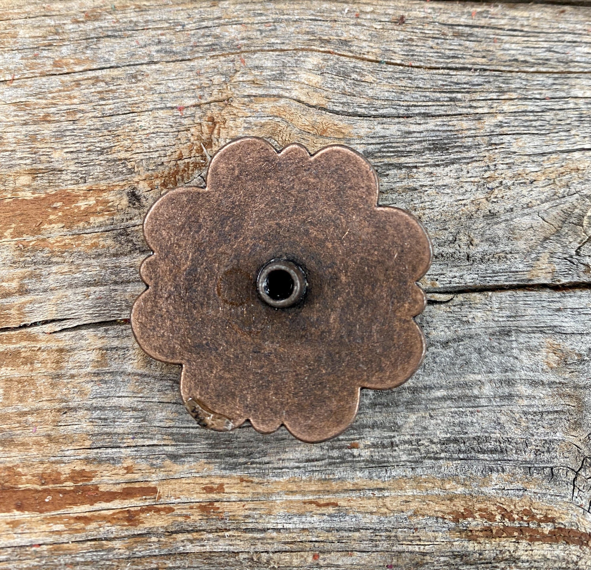Copper Turquoise Concho 1" W141S