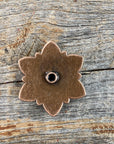 Copper Turquoise Flower 1.5"  W207L