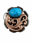Copper Turquoise Howlite 1.5" 