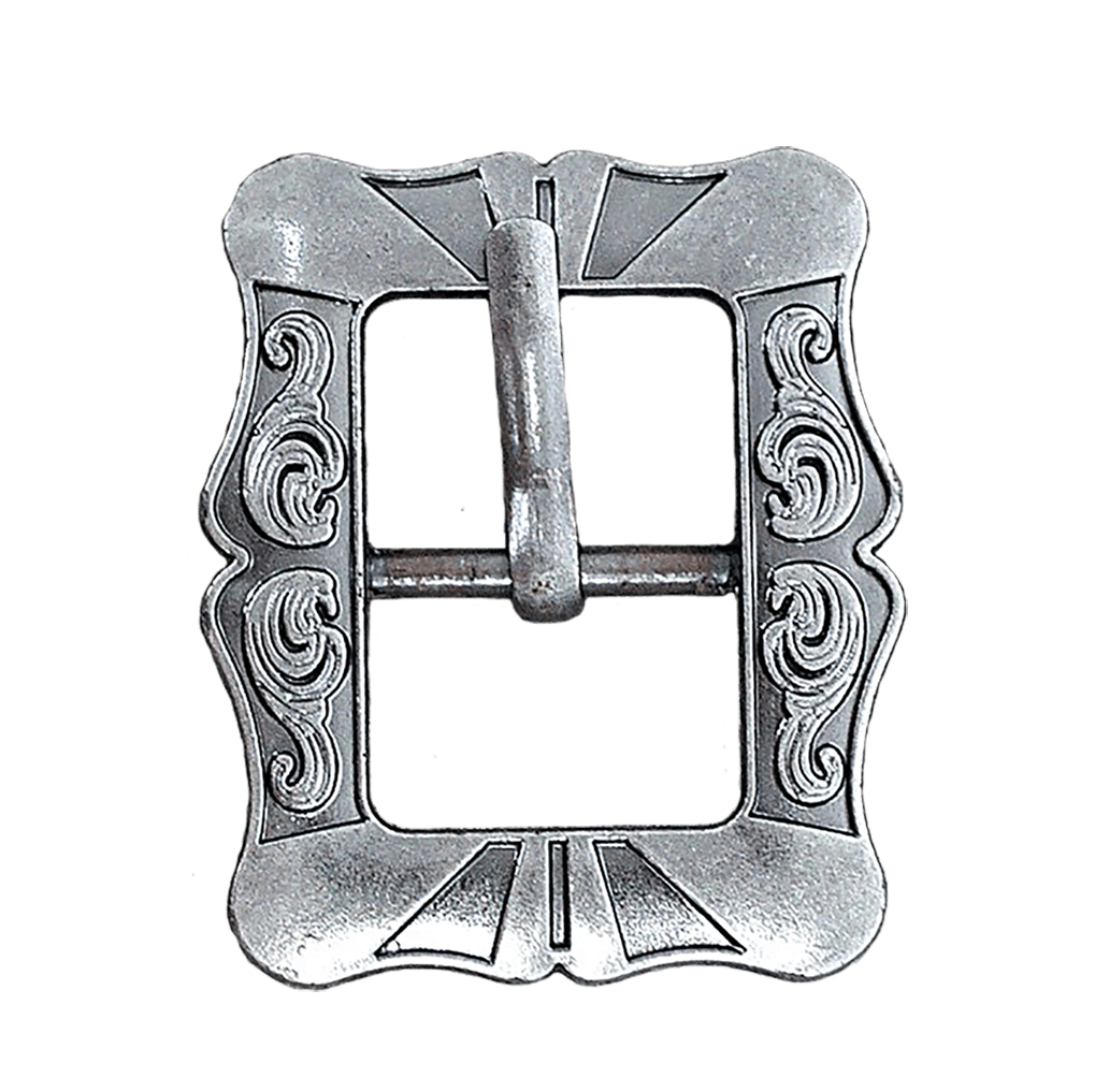 Small Antique Silver Cart Buckle W159B